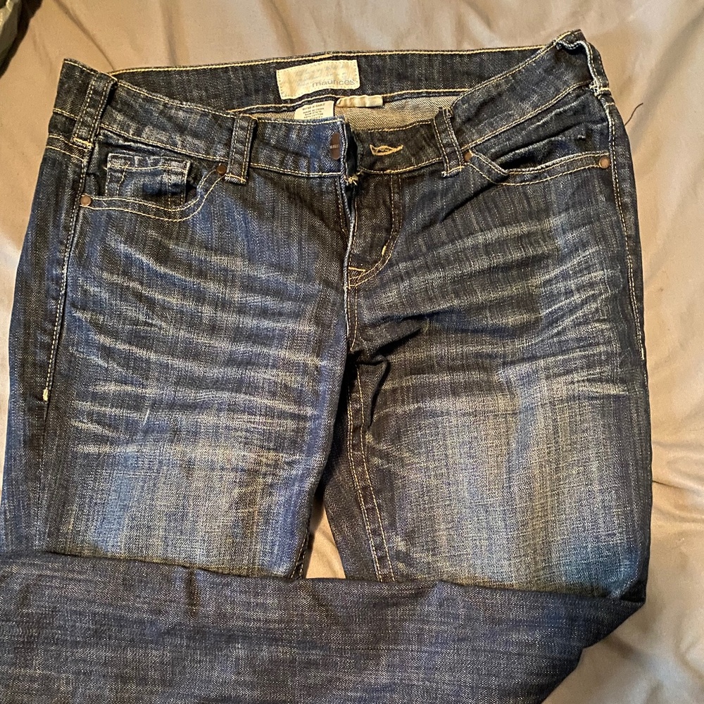 Dark bootcut denim